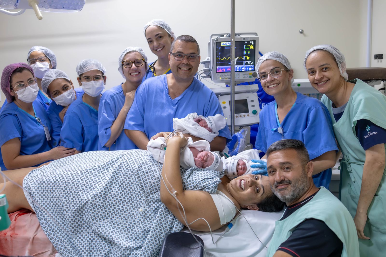 Gestação Rara: Hospital Nossa Senhora da Conceição registra nascimento de trigêmeas após acompanhamento especializado