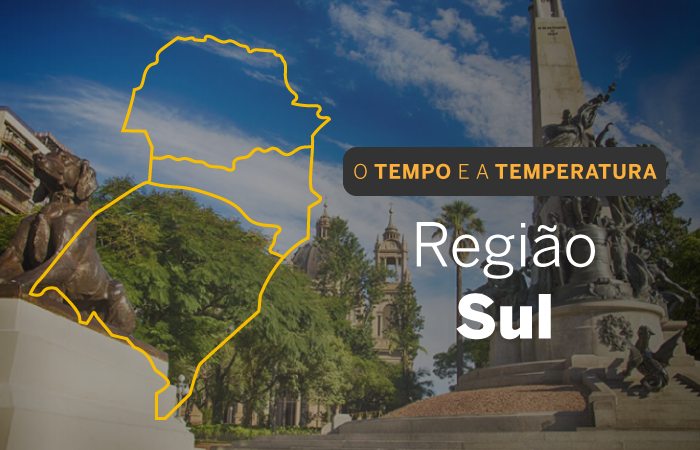 O TEMPO E A TEMPERATURA:  Região Sul do país